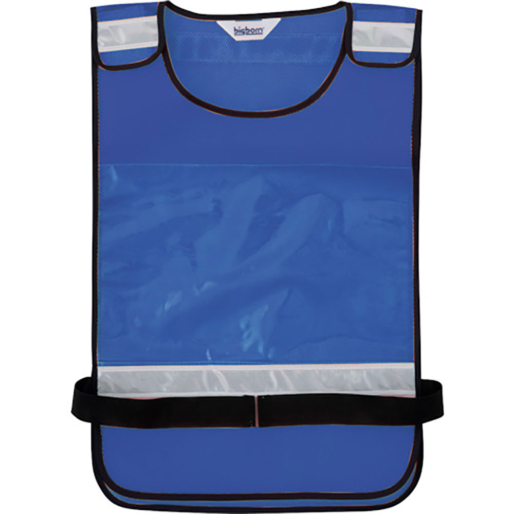 ｂｉｇｂｏｒｎ　多目的反射ベスト（差し込み型）ブルー×シルバーＦ　２５７－５０－Ｆ＿