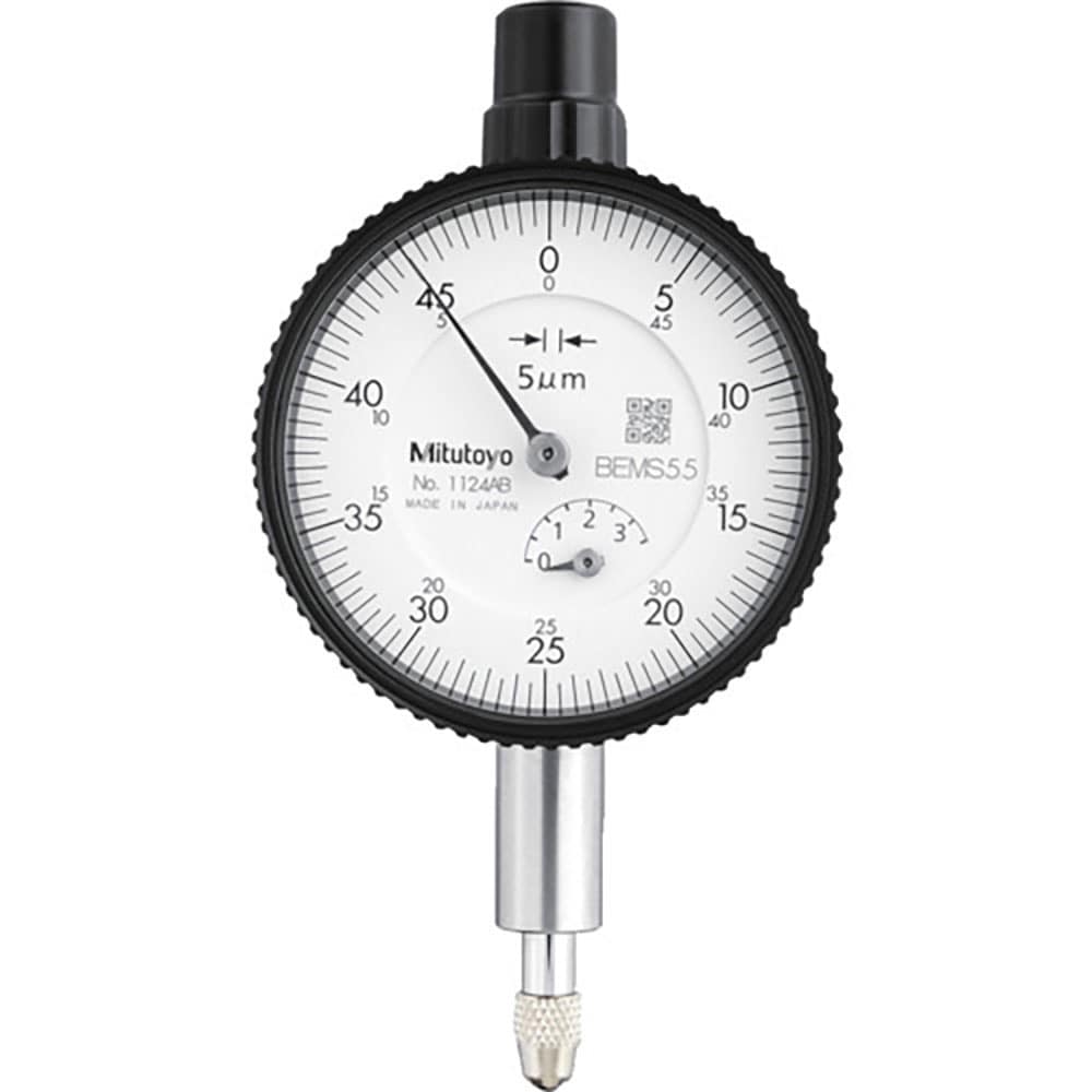 ＭＩＴＵＴＯＹＯ　小型ダイヤルゲージ（平裏ぶたタイプ）　測定範囲０～３．５ｍｍ　最小表示０．００５＿