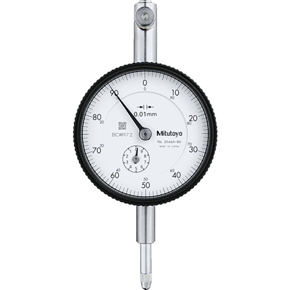 ＭＩＴＵＴＯＹＯ　標準形ダイヤルゲージ（耳金付裏ぶたタイプ・置針式）　測定範囲０～１０ｍｍ　最小表＿