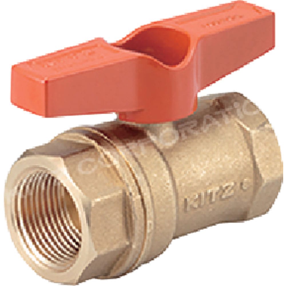 ＫＩＴＺ　黄銅製ボールバルブ　Ｔボール　ＴＴ型　１０Ａ（３／８Ｂ）　ＴＴ３／８＿