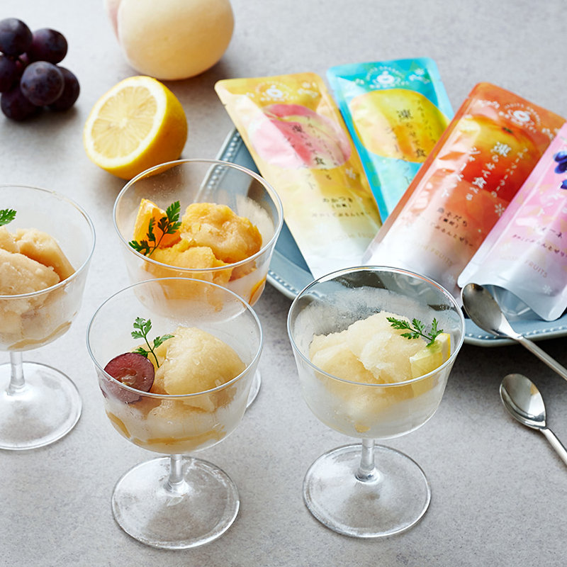 ホシフルーツ　フルーツパーラーの凍らせて食べるシャーベット　彩果しずく　１０袋【２６－２７】