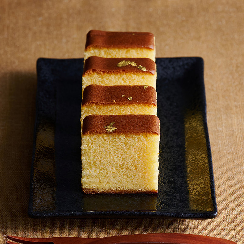 京・伏見　三源庵　金箔カステラ　２本セット【２６－２７】