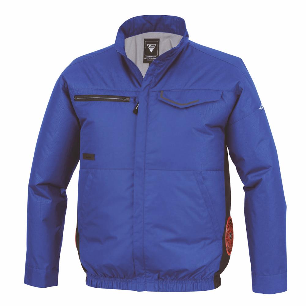 ジーベック　空調長袖ブルゾン　５Ｌ　ブルー　ＸＥ９８０３７