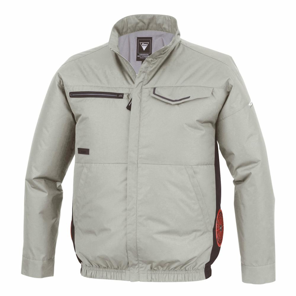 ジーベック　空調長袖ブルゾン　Ｌ　モスグリーン　ＸＥ９８０３７