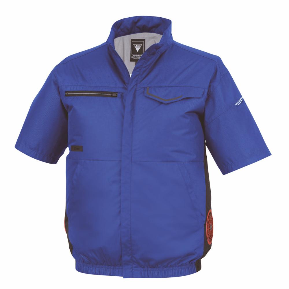 ジーベック　空調半袖ブルゾン　３Ｌ　ブルー　ＸＥ９８０３８