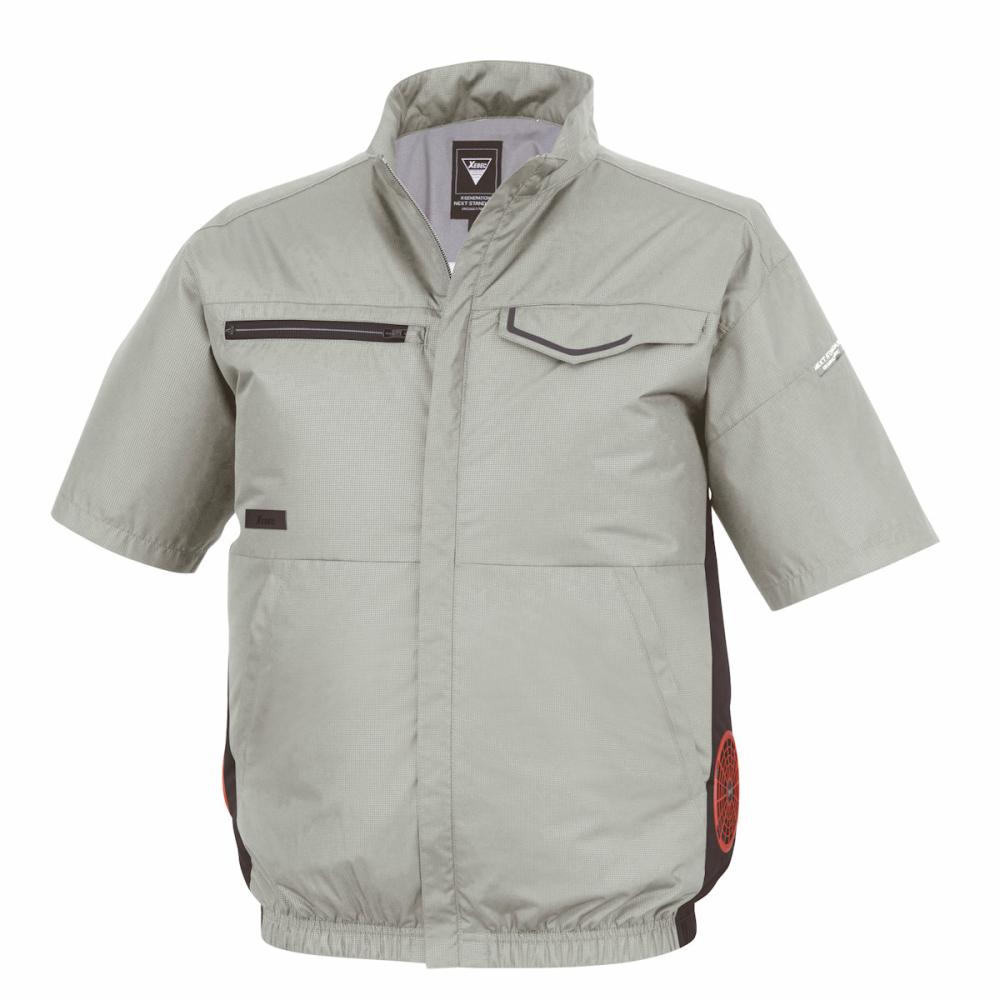 ジーベック　空調半袖ブルゾン　Ｓ　モスグリーン　ＸＥ９８０３８