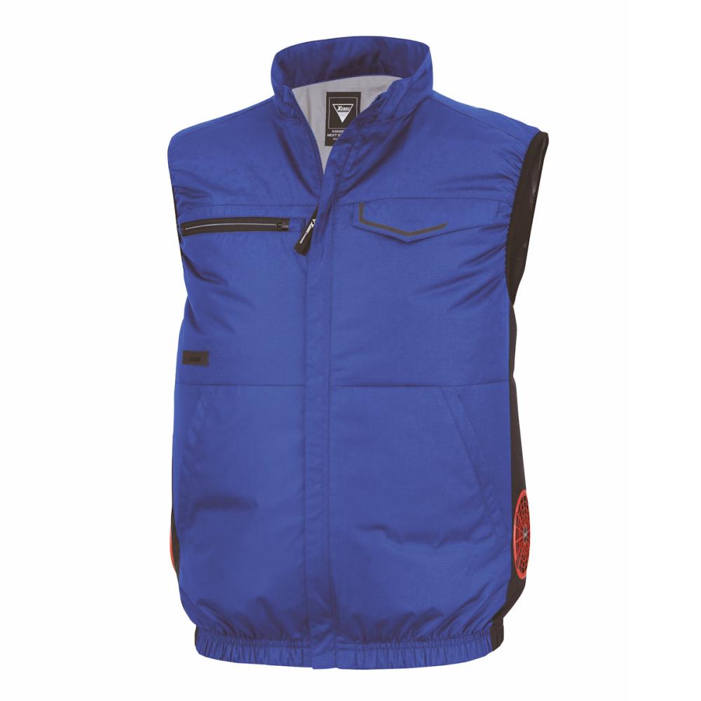 ジーベック　空調ベストブルゾン　Ｍ　ブルー　ＸＥ９８０３９