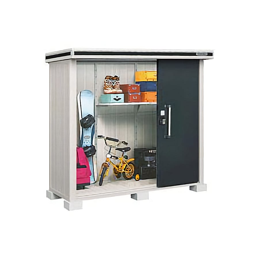 ヨド物置　エルモ　一般型　間口２２１×奥行８１×高さ２１２ｃｍ　ショコラウッド　ＬＭＤ－２２０８ＣＷ