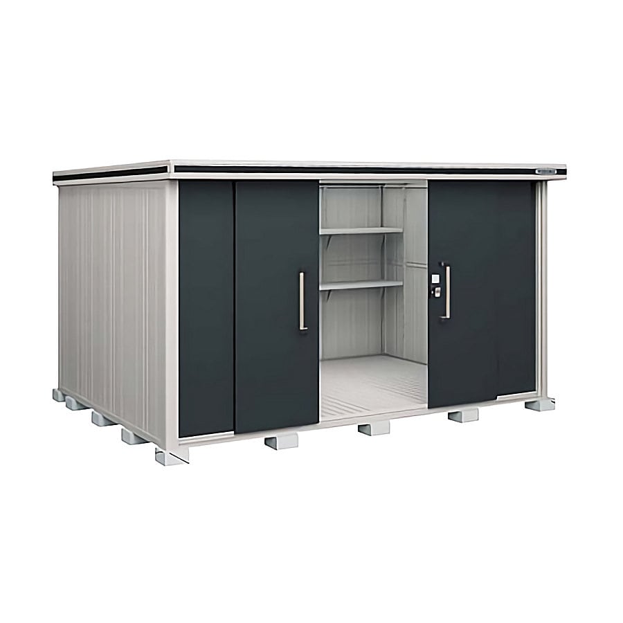 ヨド物置　エルモ　一般型　間口３６２×奥行２５６×高さ２１２ｃｍ　ショコラウッド　ＬＭＤ－３６２５ＣＷ