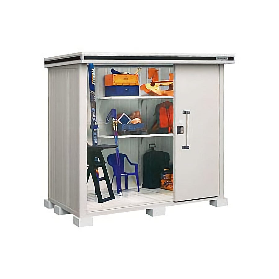 ヨド物置　エルモ　積雪型　間口２２１×奥行１１６×高さ２１２ｃｍ　ショコラウッド　ＬＭＤＳ－２２１１ＣＷ