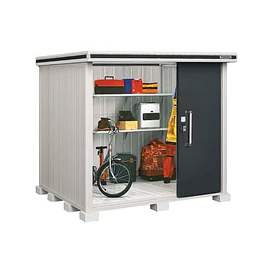 ヨド物置　エルモ　積雪型　間口２２１×奥行１８６×高さ２１２ｃｍ　ショコラウッド　ＬＭＤＳ－２２１８ＣＷ