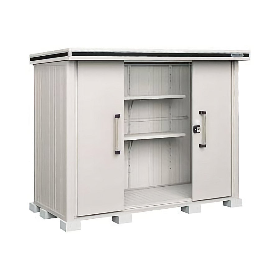 ヨド物置　エルモ　積雪型　間口２５６×奥行１１６×高さ２３６ｃｍ　ショコラウッド　ＬＭＤＳ－２５１１ＨＣＷ