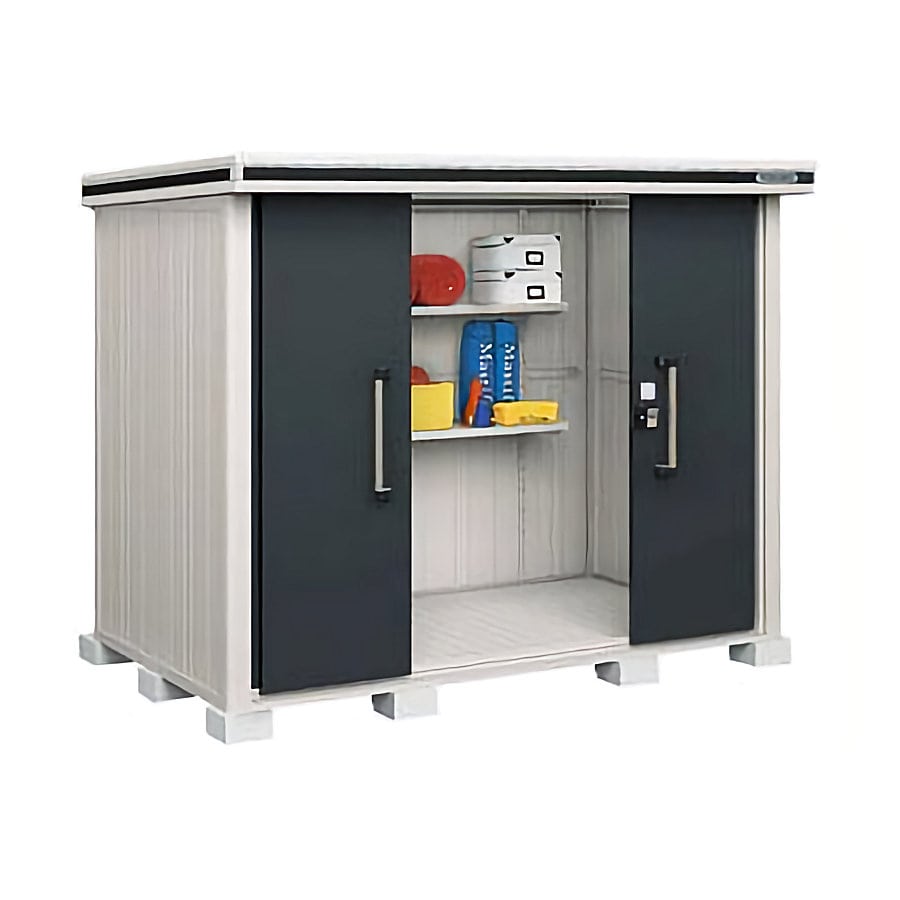 ヨド物置　エルモ　積雪型　間口２５６×奥行１５１×高さ２３６ｃｍ　ショコラウッド　ＬＭＤＳ－２５１５ＨＣＷ