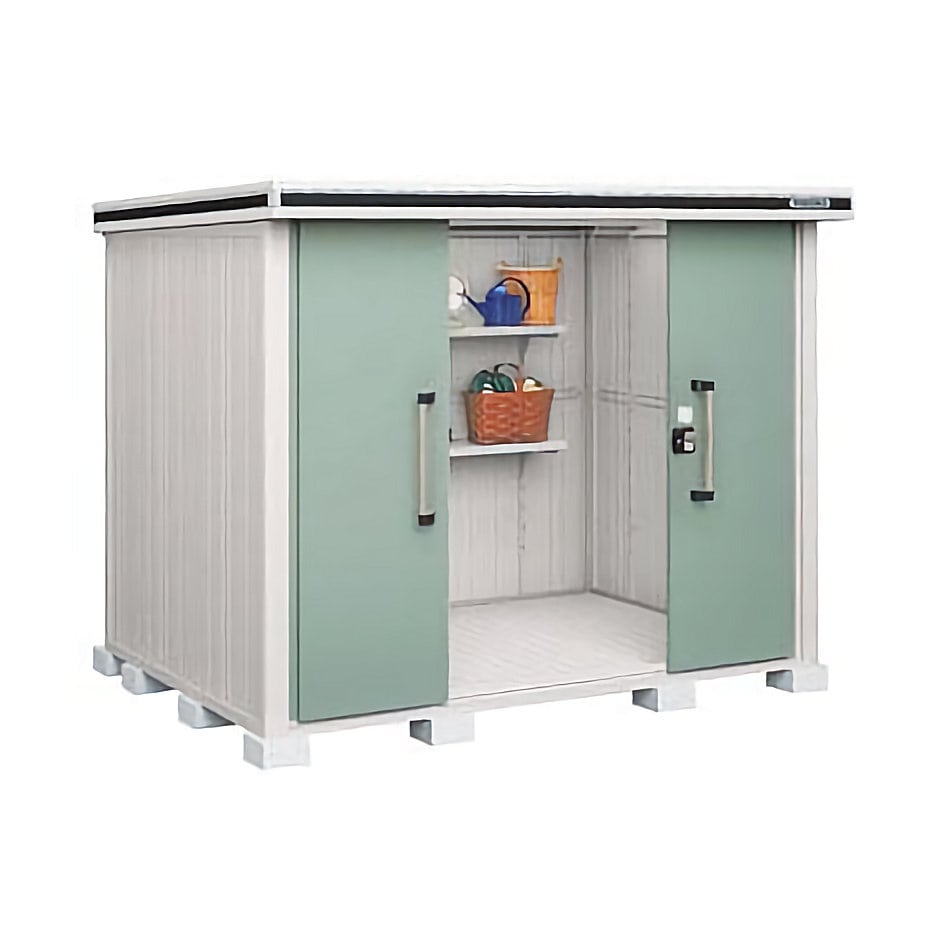 ヨド物置　エルモ　積雪型　間口２５６×奥行１８６×高さ２１２ｃｍ　ショコラウッド　ＬＭＤＳ－２５１８ＣＷ