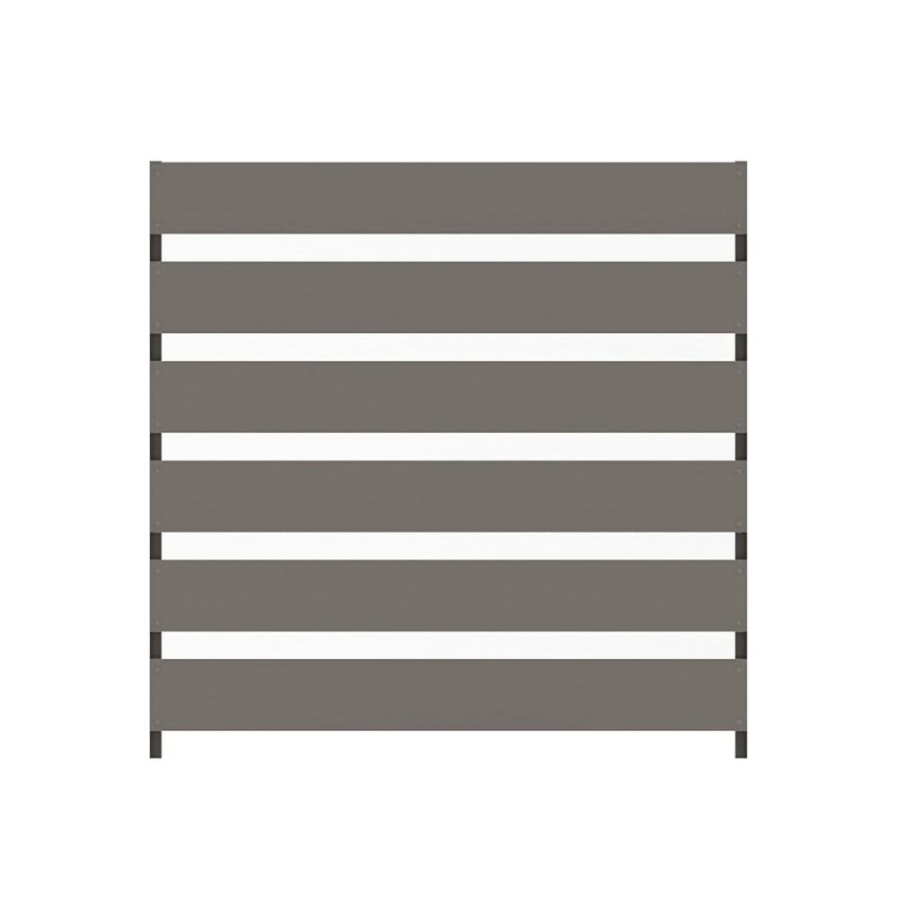 メッシュフェンスに後付けフェンス　Ｔ－１０　シルバーグレー　２枚セット