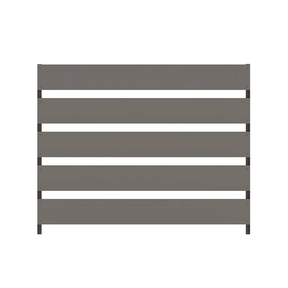 メッシュフェンスに後付けフェンス　Ｔ－８　シルバーグレー　２枚セット