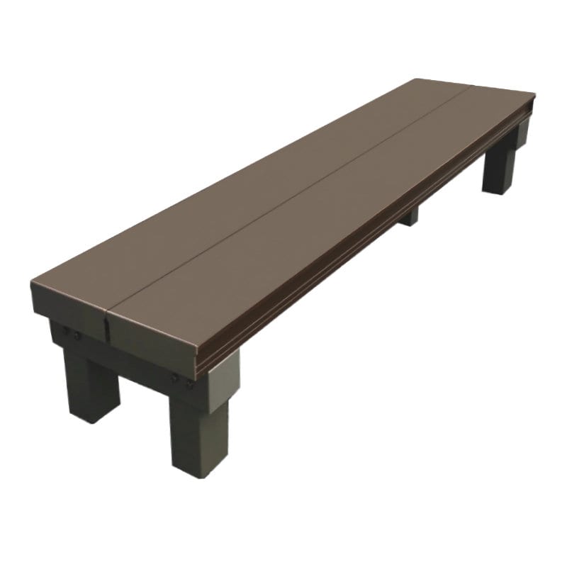 人工木アルミデッキＴ型　連結ステップ１２３６　アッシュブラウン