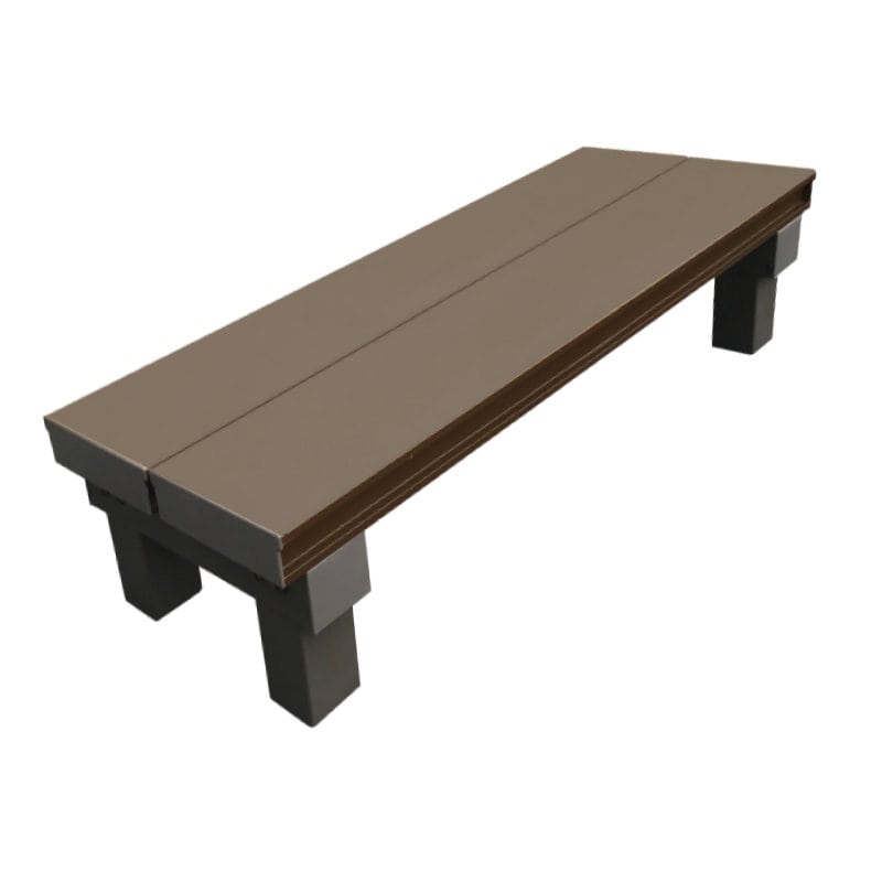 人工木アルミデッキＴ型　連結ステップ９０３６　アッシュブラウン