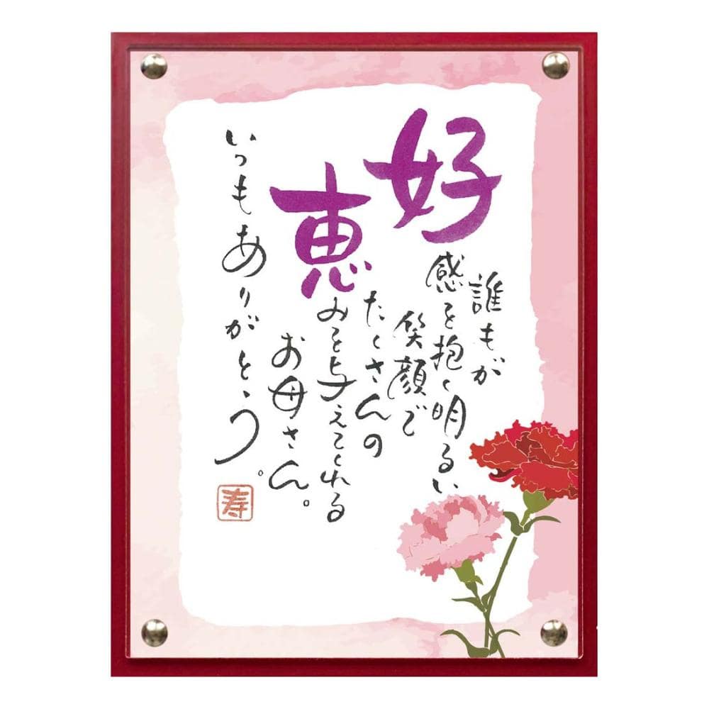 【母の日ギフト】ネームインポエム（カーネーション）ＮＫ－１００１Ｍ【注文期限５月１日】