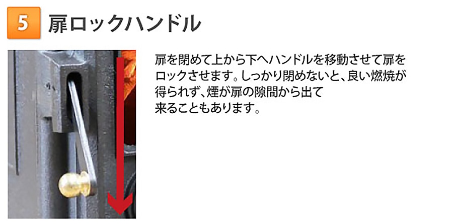 扉ロックハンドル