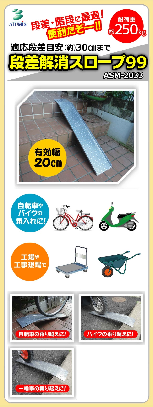 スチールミニスロープ