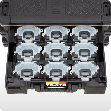 セフパーツケースSサイズ9個セットトレイ付使用シーン