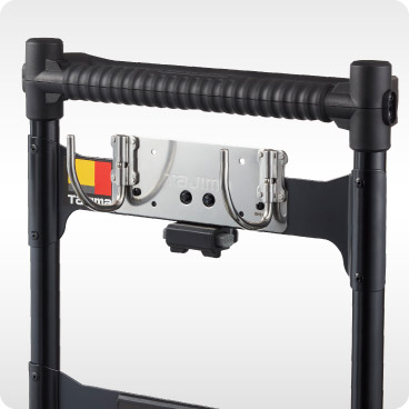 工具ボックス台車Jフック折りたたみダブル使用シーン