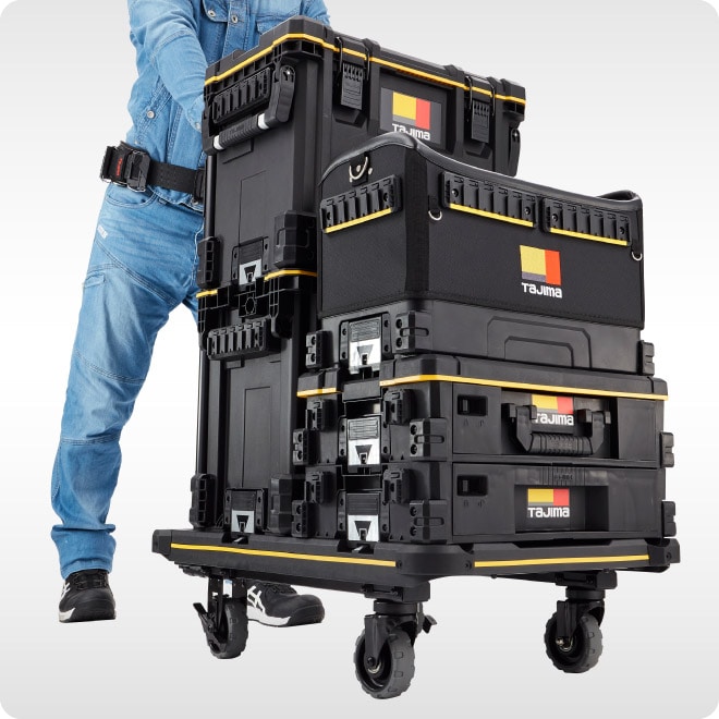 セフ台車折りたたみ式使用シーン