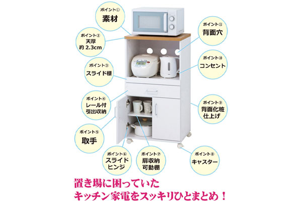 キッチン家電をスッキリひとまとめ！