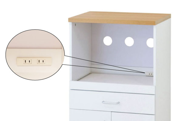 家電収納に便利な設計