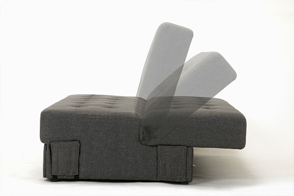 背もたれ3段階リクライニング