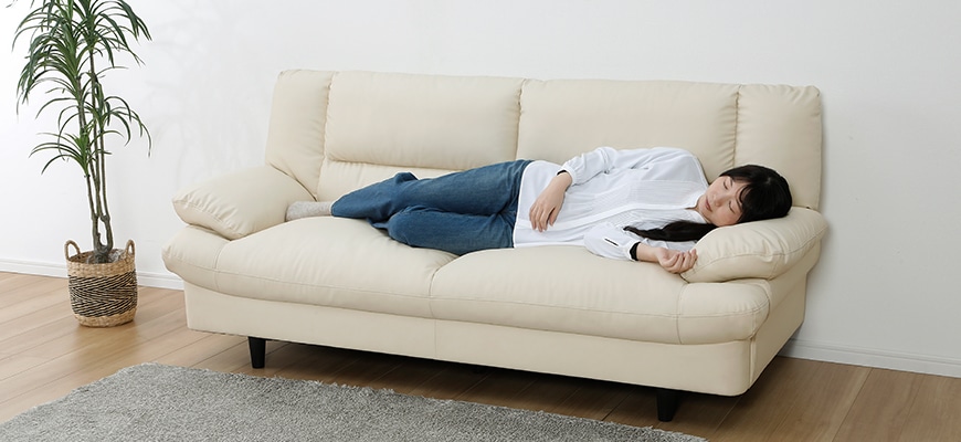 寝そべっても快適