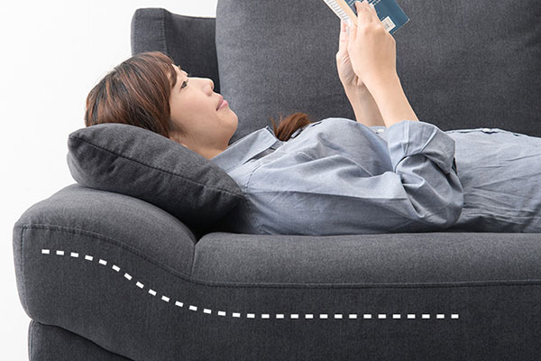 なめらかで快適な傾斜