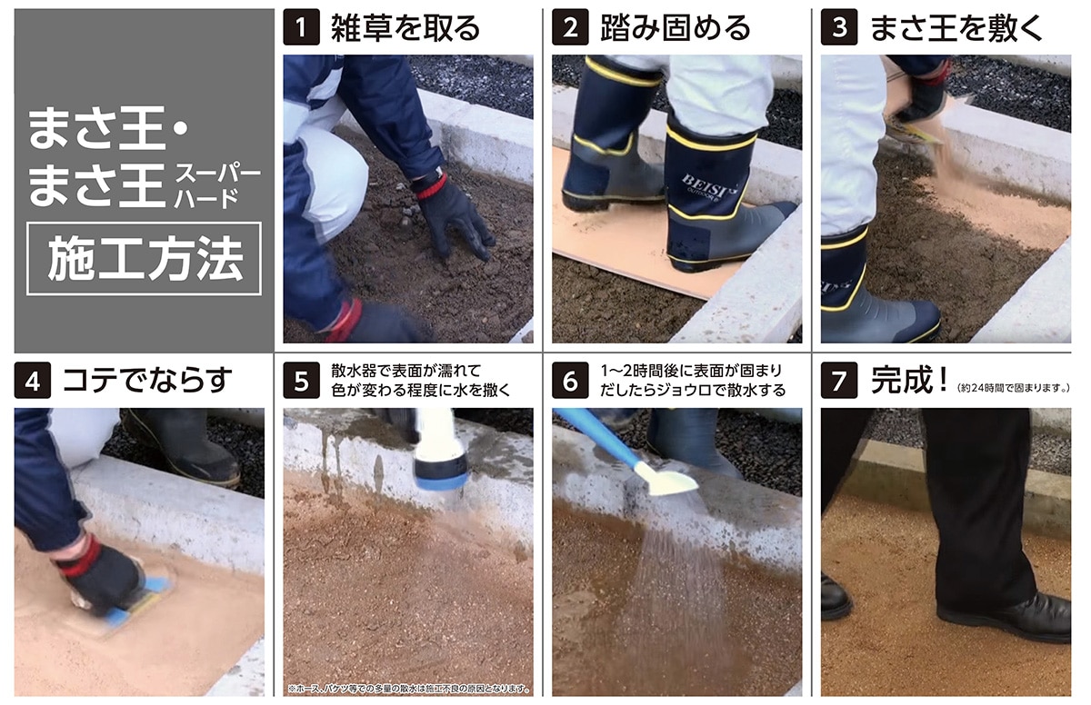 まさ王・まさ王スーパーハード施工方法