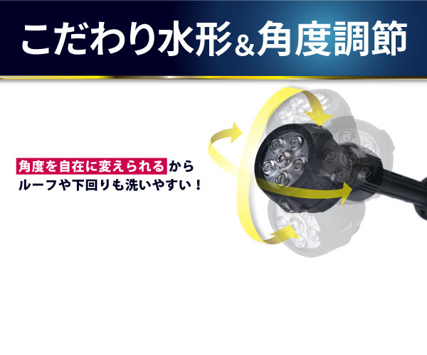 こだわり水形＆角度調整