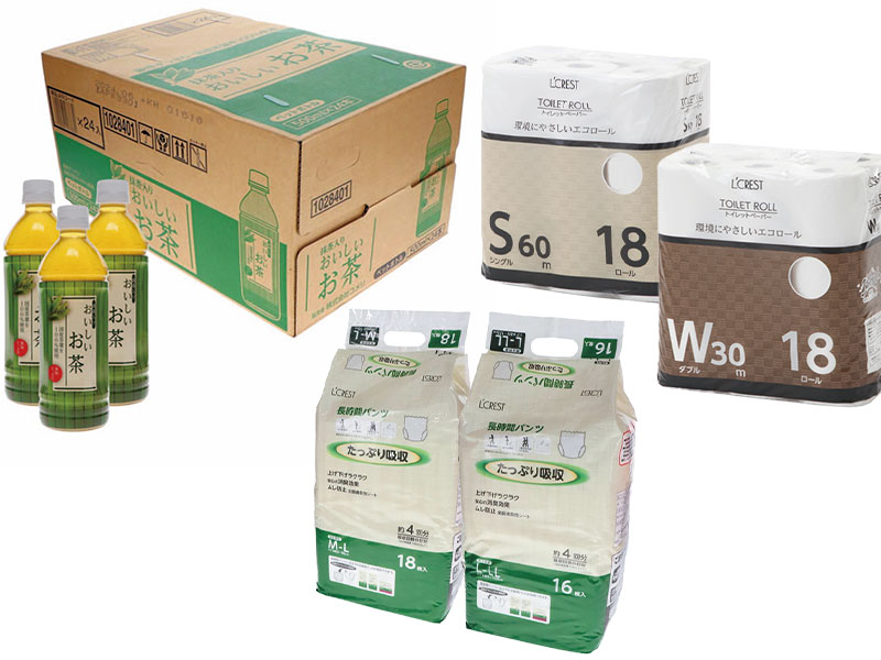 大人用おむつや飲料水など、大きくて重い日用品をお店から車へ、車から玄関まで運ぶのは一苦労です。