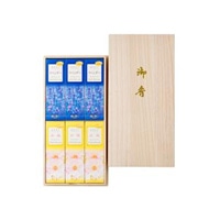 日本香堂 かたりべ ラベンダー/白梅 桐箱サック6入 包装品