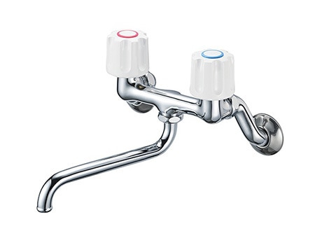 壁付けツーバルブ混合栓