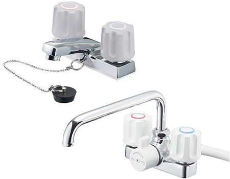 台付ツーバルブ混合栓