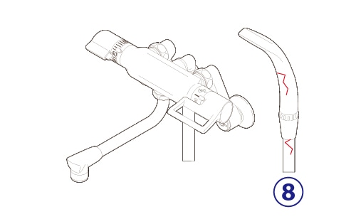 シャワーヘッドとシャワーホースの交換