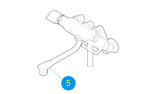 【サーモシャワー混合栓】パイプの先からの水もれ修理 / カートリッジの交換