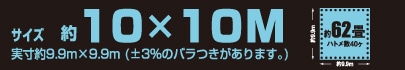 サイズ約10m×10m