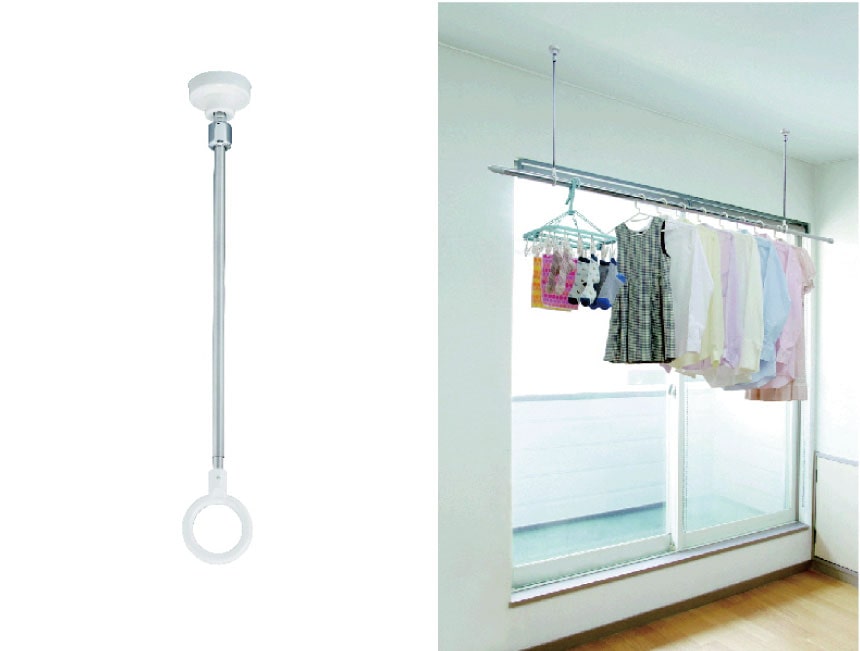 你的品牌名オリジナル 室内物干し 2本セット