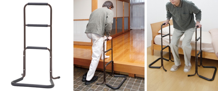 座面が回転することで立座りが更にらくに！