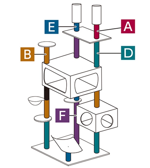 キャットコンド　突っ張り型