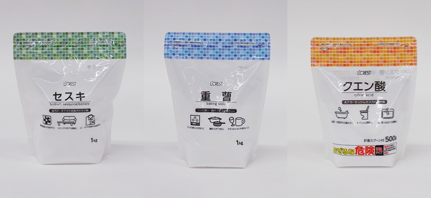 重曹・クエン酸・セスキ炭酸ソーダ