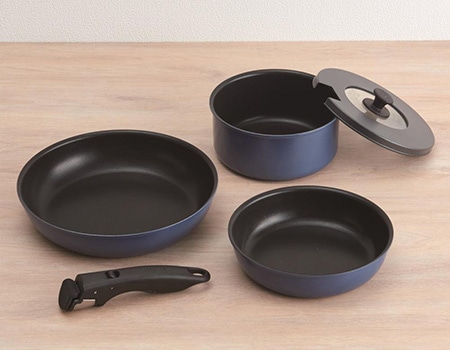 インディゴブルー 5点セット ガス火専用