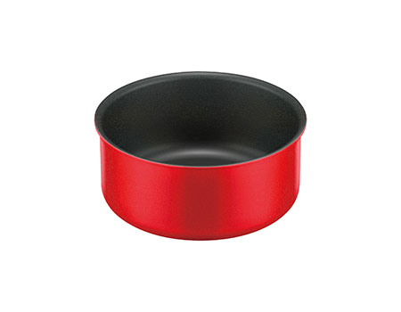 ブライトレッド　鍋　18cm