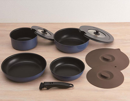 インディゴブルー 9点セット ガス火専用