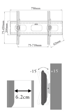 テレビ壁掛け取付金具大ＮＡ―ＰＬＢ―１０１ＭＢ